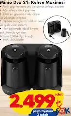 ARZUM OKKA MİNİO DUO 2'Lİ TÜRK KAHVE MAKİNESİ